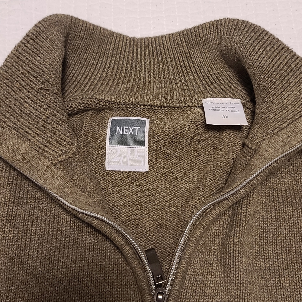 NEXT Quarter Zipper Sweater - 3XL